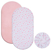 Fanfanwin pink flannel bassinet sheet soft warmth for baby sleep