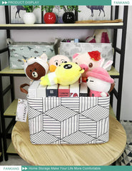 FANKANG storage basket-side-handles demonstrate easy to tote across rooms.
