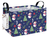 FANKANG storage bin with Christmas snowman pattern for toy organization