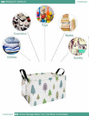 FANKANG bin's waterproof coating keeps contents dry during laundry and towel storage.