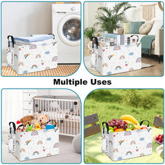FANKANG collapsible design storage bin folded for compact storage