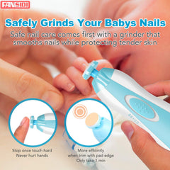 FANSIDI smoothing pads used for gentle nail shaping.
