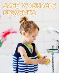 Fantastic House non-toxic paints protect baby skin while capturing precious handprints.