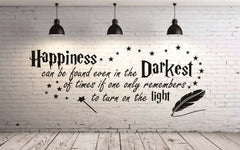 FARAMON quote-happiness wall-sticker with flexible arrangement options