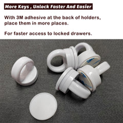 Fariita keys in use on a cabinet—easy access for caregivers.