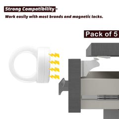 Fariita universal keys for magnetic locks—works with most brands.