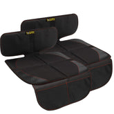 FASITE car seat protector 2-pack demonstrates easy installation for family car trips