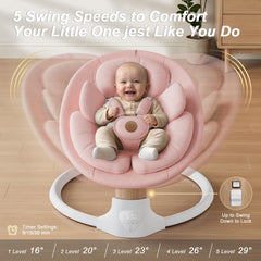 FasonBaby swing offers 10 melodies to soothe baby during quiet time