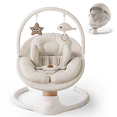 FasonBaby electric baby swing side view beige for soothing motion