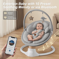 FasonBaby five-speed swing offers customizable motion to match your baby's preference.