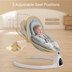 FasonBaby swing offers five natural speeds for customizable motion