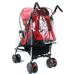FASOTY universal-fit rain cover on a single stroller for all-weather use