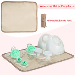 Fasrom bag clear inner pocket helps organize seals, tubing, and nursing pads