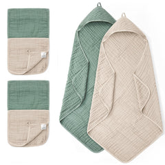 FAVERDIIY baby towel hooded 35x35 after-bath warmth for newborns