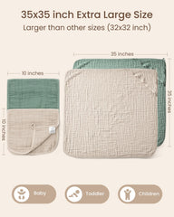 FAVERDIIY washcloth close-up demonstrates gentle absorbency for delicate skin