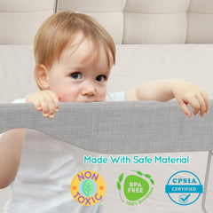 FAVIRZCE bed rail with headboard provides secure height for taller mattresses