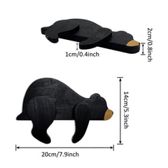 Fcimu Woodland Bear decor in a room for display and ambiance