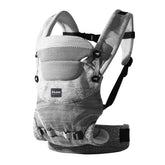 Fe Li Hua ergonomic 4in1 baby carrier front grey view showing overall fit and structure