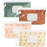 FEBSNOW boho wipes dispenser 4pack in colorful pattern for easy on-the-go diaper changes