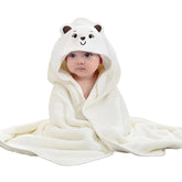 Febvao baby hooded towel hood close-up highlights cozy warmth and quick-drying bath time.
