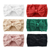 Fecawd baby headbands with cable-knit texture for comfortable wear