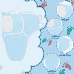 Fecawd baby swaddle adjustable wrap demonstrates growing baby fit