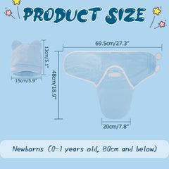 Fecawd newborn swaddle breathable material highlights soft, comfortable fabric