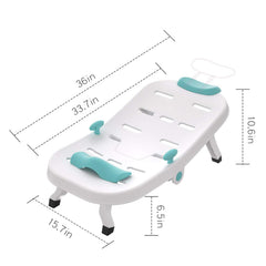 Fedicelly kids hair washing chair adjustable headrest highlights four height options