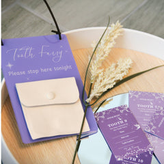 Feel Good Waves iridescent receipt cards sparkle as keepsakes after tooth loss