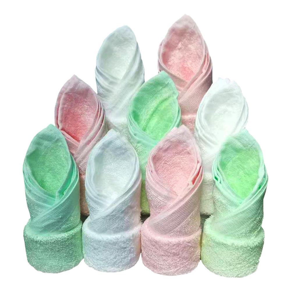 Feibi Baby Washcloths close-up showing soft fabric for gentle newborn skin care.