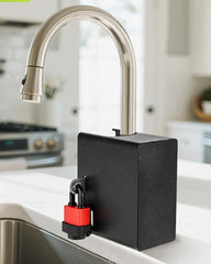 FeiTFX Faucet Lock Guard universal-fit for kitchen and bath taps, reduces accidental activation.