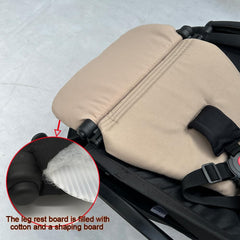 Feliliber leg rest folds with stroller for easy storage