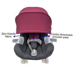 Feliliber black canopy adds UV protection and a chic look.