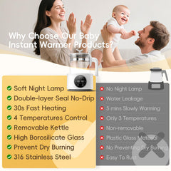Felizbebe instant warming in 30 seconds for quick feeds