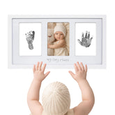Felt Like Sharing Tiny Prints frame front view shows a clean white keepsake for baby