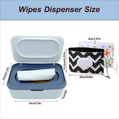 Femoliyes travel wipes bag blue with wrist strap for on-the-go convenience