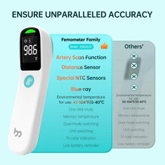 femometer family fast 1-second infrared reading for quick checks