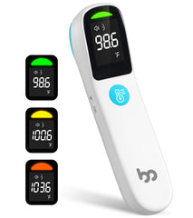 femometer family forehead measurement shows quick, non-contact temperature check for all ages