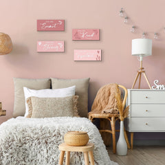 FENCORDAR butterfly wall art inspirational words adds positive motivation for girls' rooms.