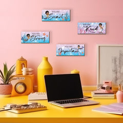 FENCORDAR mermaid-inspired quotes wall art boosts daily motivation in your space