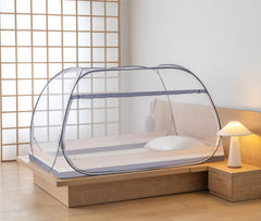 FENGJIDA pop-up mosquito net flat-top design enhances headroom and airflow