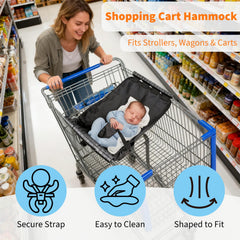 Fevbcnrj Hammock secure-fit on cart highlights adjustable straps for a snug hold