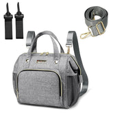 FHELAD 5-in-1 diaper bag front view—compact daily carry for quick outings.