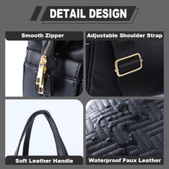 FHELAD diaper bag tote detachable strap enables crossbody or handheld carrying flexibility