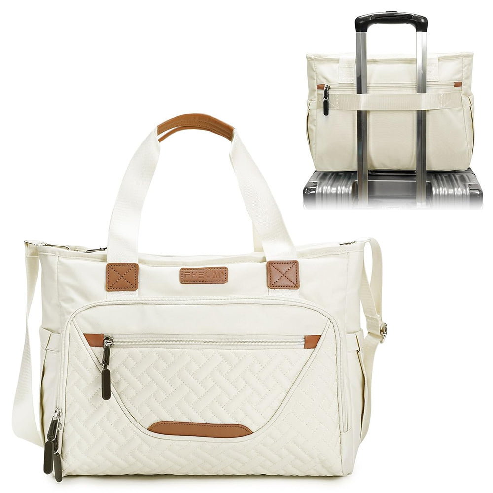 FHELAD Tote Diaper Bag quilted material for premium daily use.