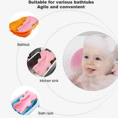 FIABC Soft Infant Bath Sponge Pink provides head neck and back support for newborns