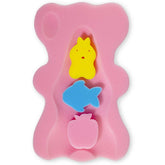 FIABC Soft Infant Bath Sponge Pink with thicker design for extra bath-time comfort