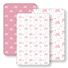 FIEMOL baby bedside bassinet sheets with soft-touch microfiber ideal for gentle skin contact at night.