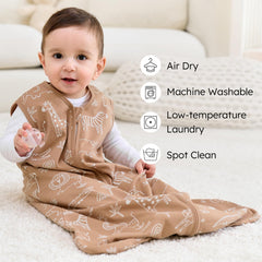 FIEMOL sleep sacks come in four sizes to grow with baby.