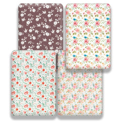 FIGEPO baby sheets stacked colorful set for versatile nursery styling